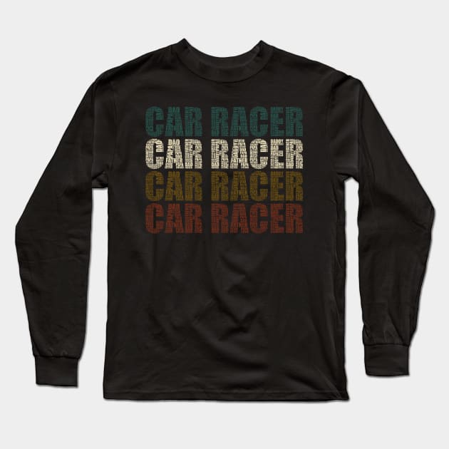 Car Racer Dad - Funny Car Lovers Gift For Papa Long Sleeve T-Shirt by DnB